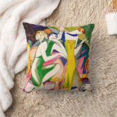 アールデコのフラッパーの装飾用クッションの緑のカラフル クッション (ブランケット)