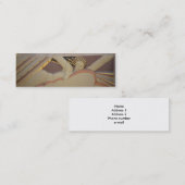 アールデコのプロフィールカード スキニー名刺 (正面/裏面)