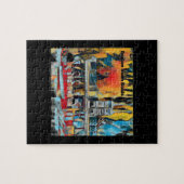 アールデコのボストン白鳥のボート ジグソーパズル (横)