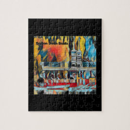 アールデコのボストン白鳥のボート ジグソーパズル