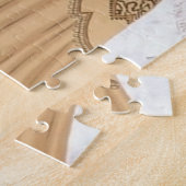 アールデコのレトロヴィンテージレディースクリスマス ジグソーパズル (側面)