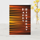 アールデコのヴィンテージのハッピーバースデーカード カード (黄色い花)