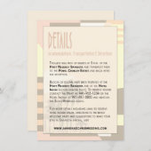 アールデコのヴィンテージのビーチの詳細情報|の赤面 エンクロージャーカード (正面/裏面)