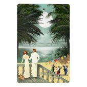 アールデコのヴィンテージのビーチ ミニクリップボード (裏面)