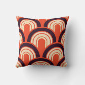 アールデコの五十年代のレトロの抽象美術 クッション (裏面)