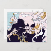 アールデコの人魚 ポストカード (正面/裏面)