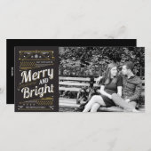 アールデコの休日の写真カード シーズンカード (正面/裏面)