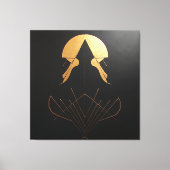 アールデコの優雅さ キャンバスプリント (正面)