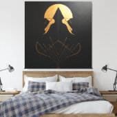 アールデコの優雅さ キャンバスプリント (インサイチュ (寝室))