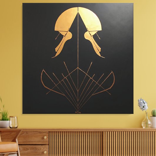 アールデコの優雅さ キャンバスプリント (インサイチュ (リビング))