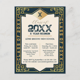 アールデコの卒業年空白のの懇親会 ポストカード