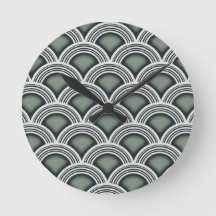 アールデコの同心円の時計