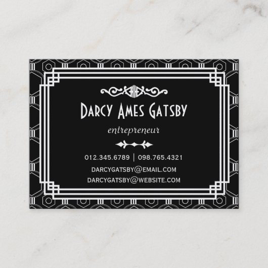 アールデコの名刺 名刺 (正面)