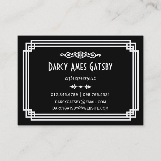 アールデコの名刺 名刺 (正面)