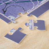 アールデコの噴水（青） ジグソーパズル (側面)