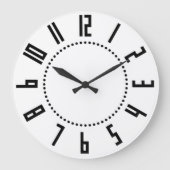 アールデコの大きな丸い壁時計 ラージ壁時計 (正面)