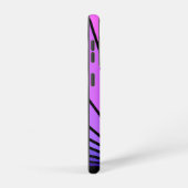 アールデコの太陽を紫とピンク SAMSUNG GALAXYケース (右側面)