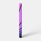 アールデコの太陽を紫とピンク SAMSUNG GALAXYケース (左側面)