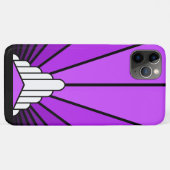 アールデコの太陽を紫 Case-Mate iPhoneケース (裏面(横))