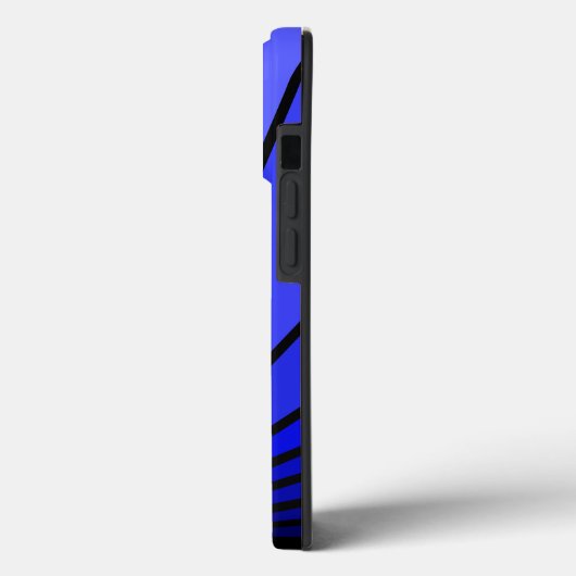 アールデコの太陽を青で彩る Case-Mate iPhoneケース (裏面 / 左)