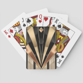 アールデコの太陽爆発幾何学的高級デザイン トランプ