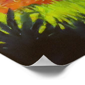 アールデコの女の子とバンジョー ポスター (角)