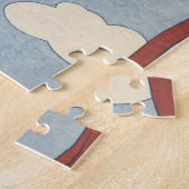 アールデコの女性-フルーツを収穫すること ジグソーパズル (側面)