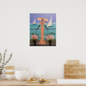 アールデコの女性 ポスター (キッチン)