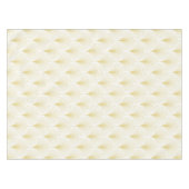 アールデコの幾何学的パターン(金ゴールドと白) テーブルクロス (正面(横))