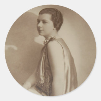 アールデコの影の写真 ラウンドシール