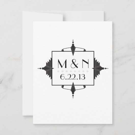 アールデコの招待状 招待状 (正面)