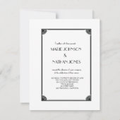 アールデコの招待状 招待状 (裏面)