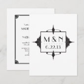 アールデコの招待状 招待状 (正面/裏面)