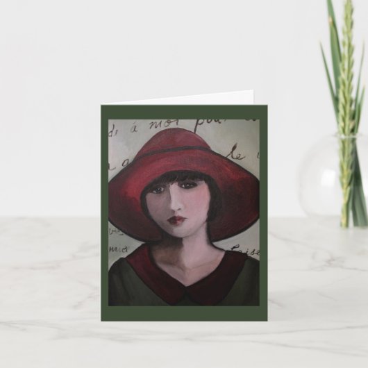 アールデコの挨拶状 カード (正面)