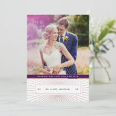 アールデコの新婚ホリデー写真 シーズンカード (スタンド正面)