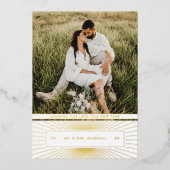 アールデコの新着光線 箔シーズンカード (正面)