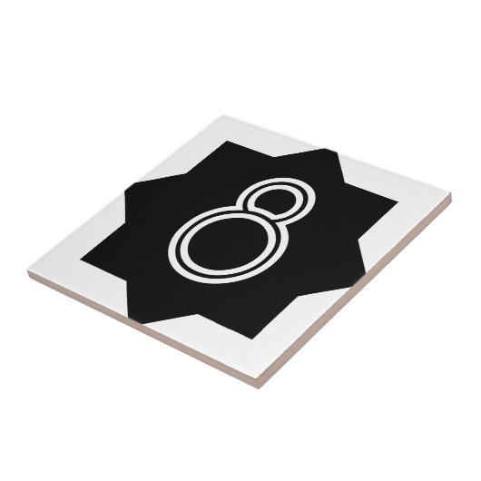 アールデコの星数 タイル (側面)