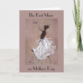 アールデコの母の日の挨拶状 カード