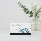 アールデコの波 名刺 (スタンド正面)