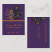 アールデコの猫ちゃん 名刺 (正面/裏面)