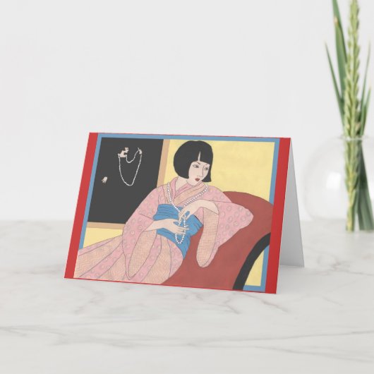 アールデコの真珠 カード (正面)