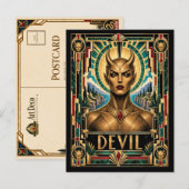アールデコの神話の悪魔 ポストカード (正面/裏面)