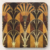 アールデコの節玉木 コースター (正面)