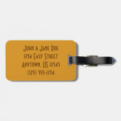 アールデコの節玉木 ラゲッジタグ (裏面横)