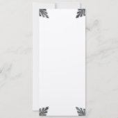 アールデコの結婚式招待状 招待状 (裏面)