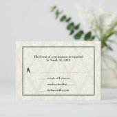 アールデコの結婚 出欠カード (スタンド正面)