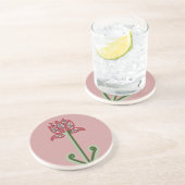 アールデコの花のコースター コースター (側面)