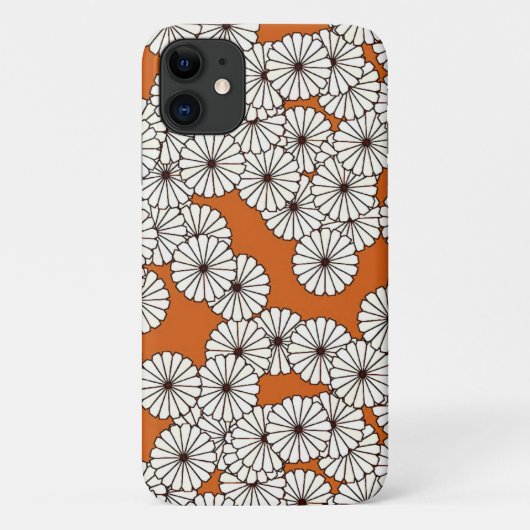 アールデコの花柄 – さび付きクリーム Case-Mate iPhoneケース (裏面)