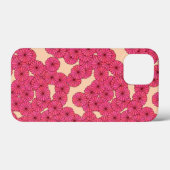 アールデコの花柄 - ピンクとピーチ Case-Mate iPhoneケース (裏面 (横))