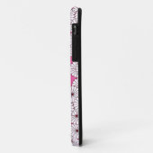 アールデコの花柄 - ピンクのクリーム色 Case-Mate iPhoneケース (裏面/左)